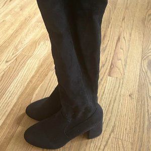 Steve Madden knee high boots, size 6, black